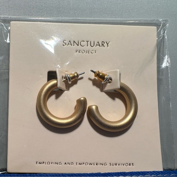Sanctuary Project - Gold Hoop Earrings - Picture 1 of 5